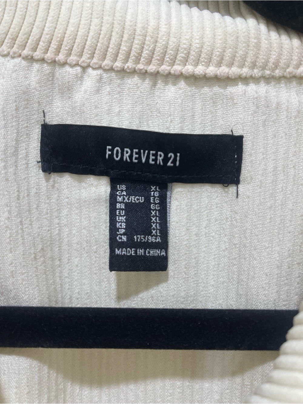 Forever 21 Cream Corduroy Button-Up Jacket - Picture 3 of 3